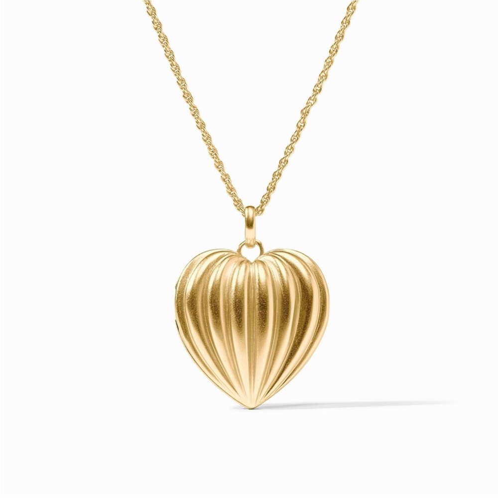 NWOT Julie Vos Puffy Heart Locket